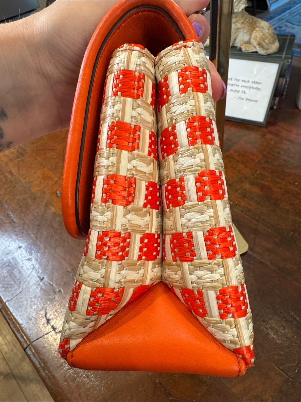 Kate Spade New York Natalia Straw Flap Bag - Picture 6 of 15